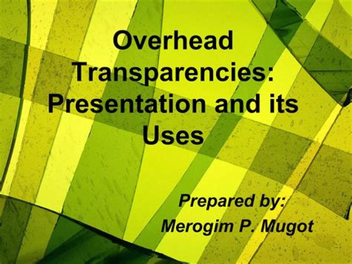 Are overhead transparencies recyclable?