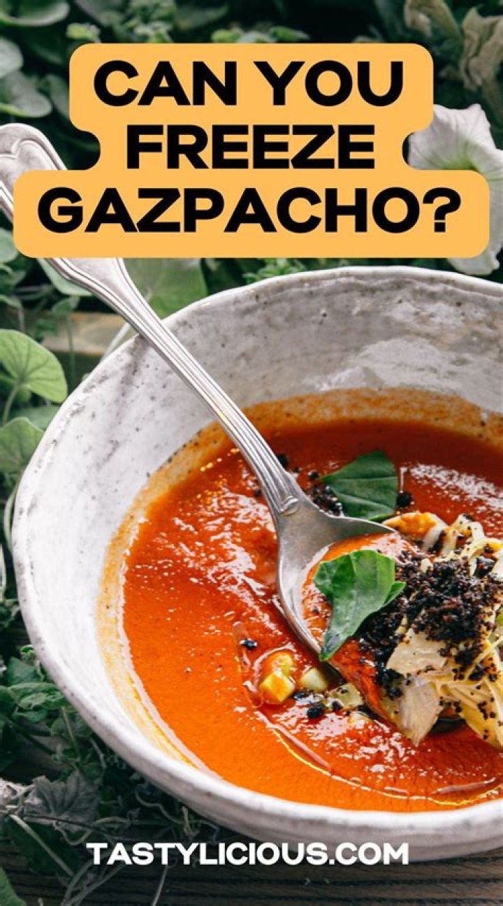 Can gazpacho be frozen?
