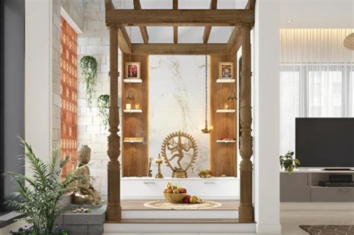 Can we keep pooja room in kitchen?