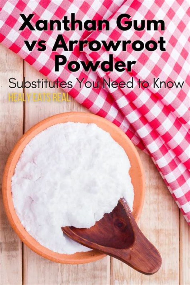 Can xanthan gum replace arrowroot powder?