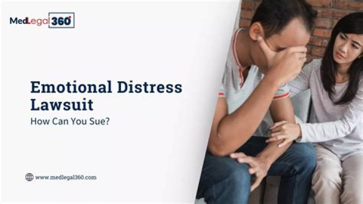 Can you sue a hospital for emotional distress?