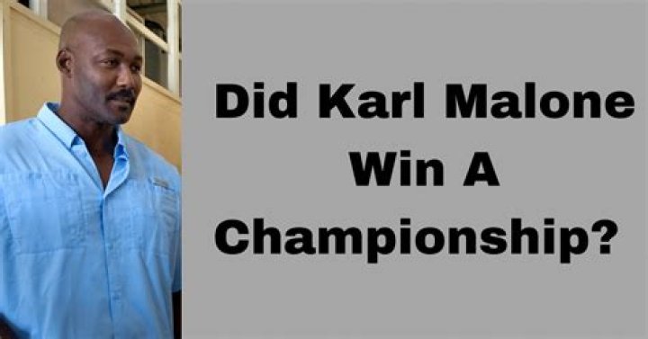 Did karl malone win a championship?