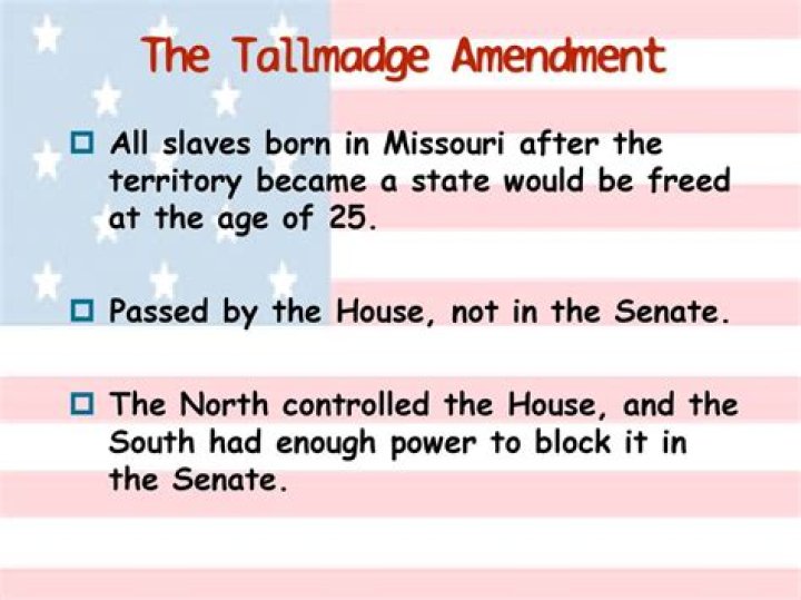 Did the tallmadge amendment passed?