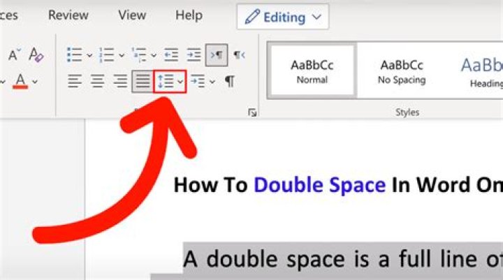 Do u double space?