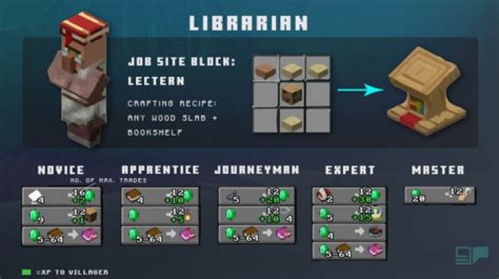 How do you make a villager a librarian?