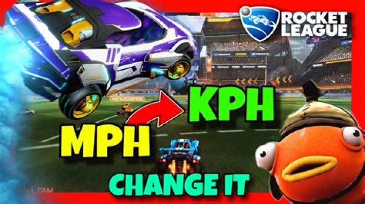 How to change mph to kph in rocket league?
