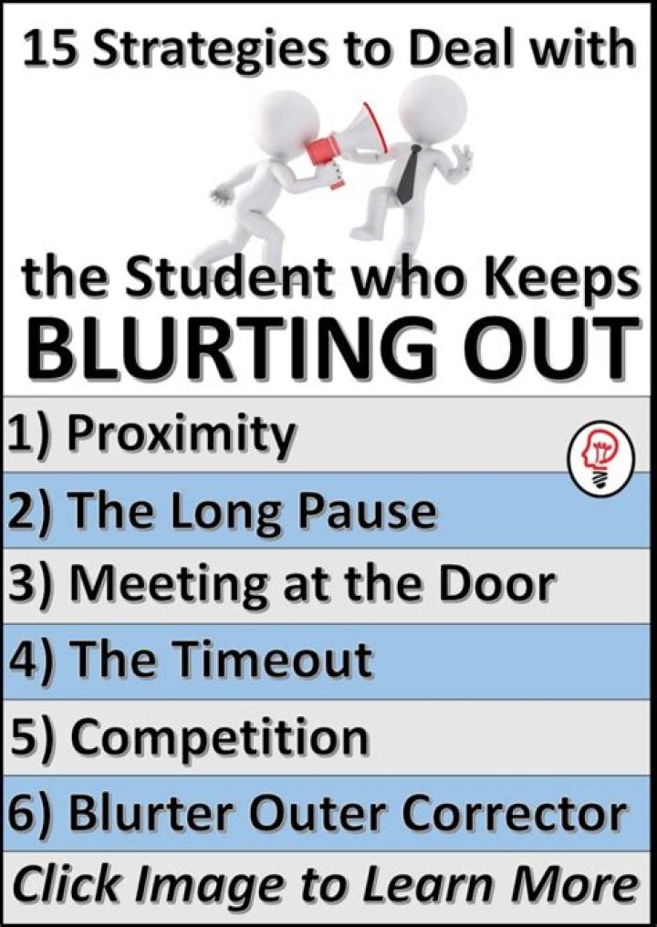 How to stop blurting things out?