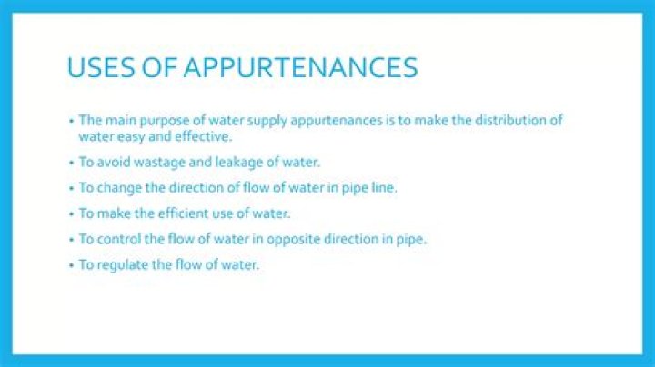 How to use appurtenances in a sentence?