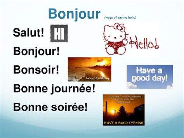 Is bonsoir a greeting?