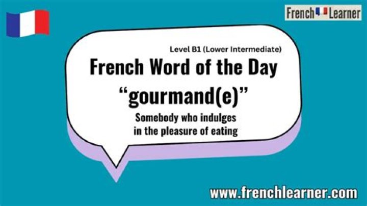 Is gourmand a french word?