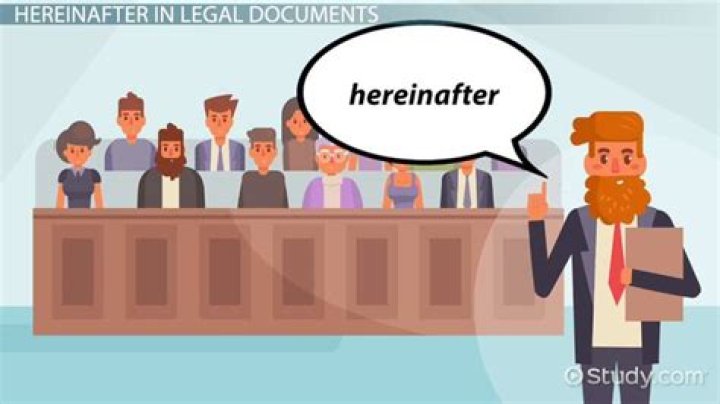 Is it hereafter or hereinafter?
