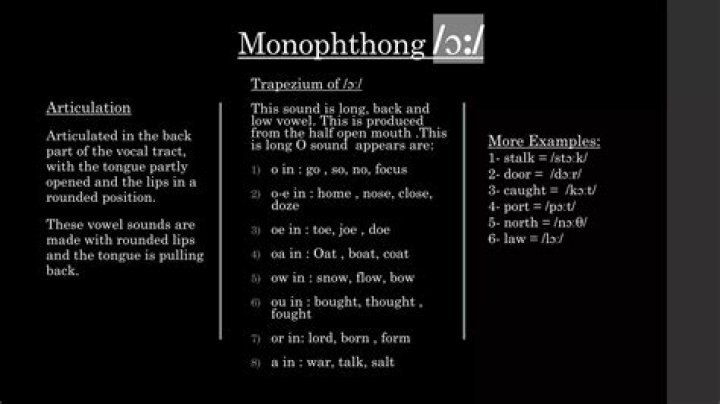 Is monophthong a sound?