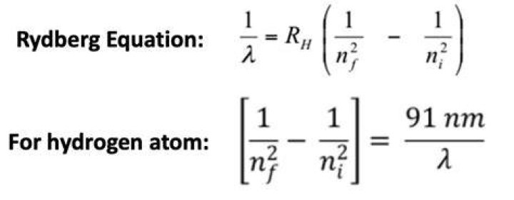 Is rydberg equation only for hydrogen?