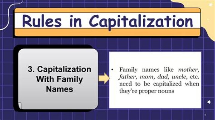 Should family be capitalized?