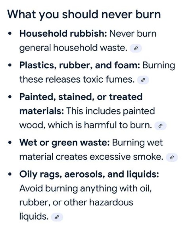Should you burn rubbish?