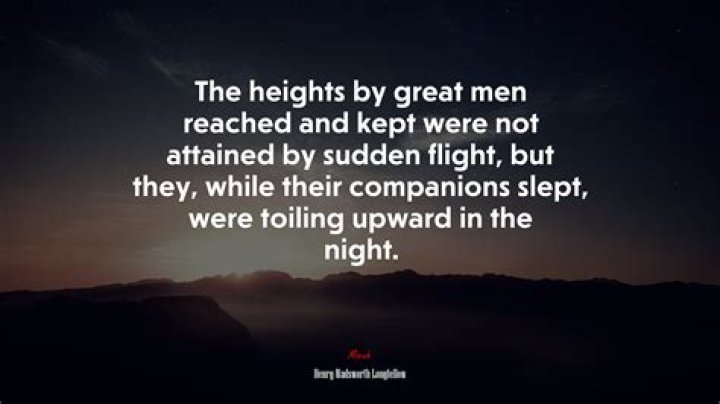Were toiling in the night?