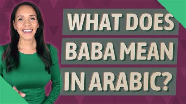 What baba means in arabic?