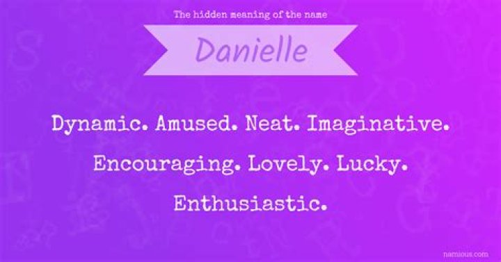 What does danielle mean?