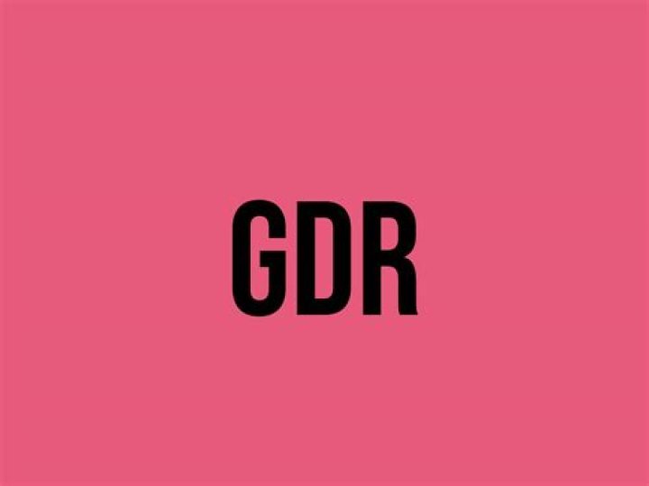 What does gdr mean?