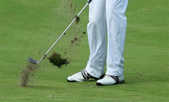 What is a divot in golf?