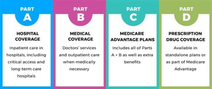 What is medicare part a b c d?