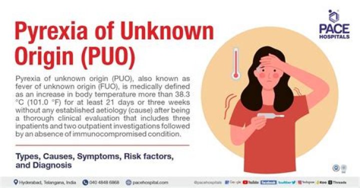 What is pyrexia of unknown origin?