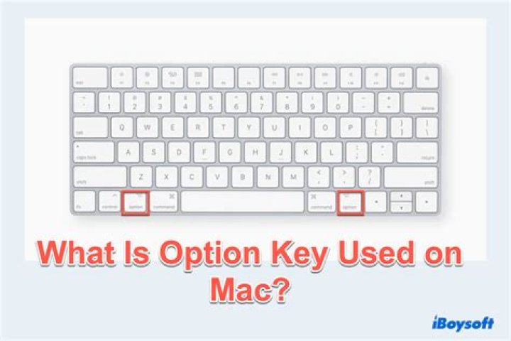 What is the option key on mac?