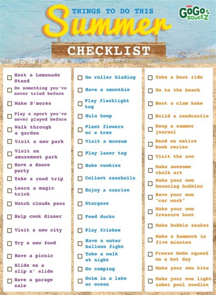 What to do over the summer?