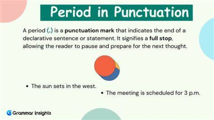 Whats a period in punctuation?