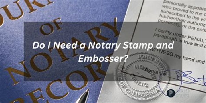 When does a notary use an embosser?