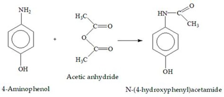 When p aminophenol reacts with acetic anhydride?