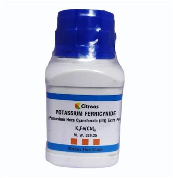 When potassium ferricyanide is used as external indicator?
