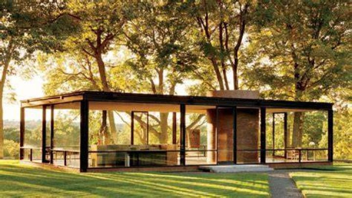 When was the glass house built?