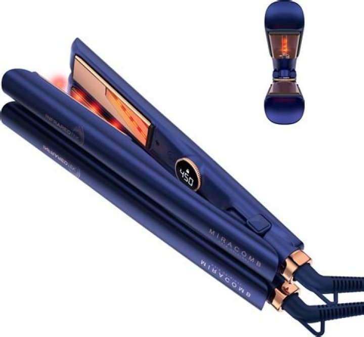When were modern hair straighteners invented?