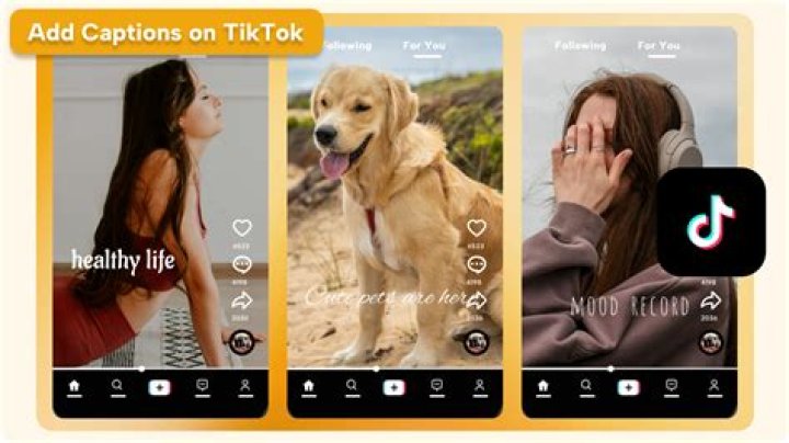 Where are the captions on tiktok?