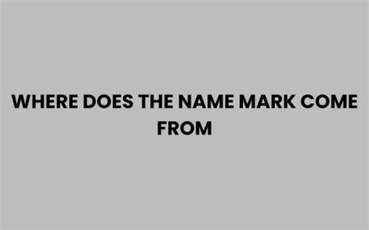 Where does the name maree come from?