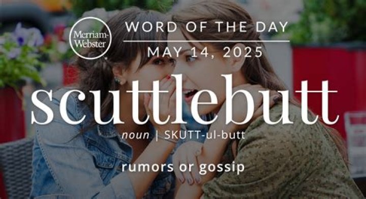 Where is the word scuttlebutt from?