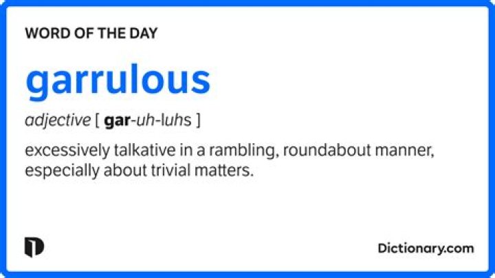 Which is the best definition of garrulous?