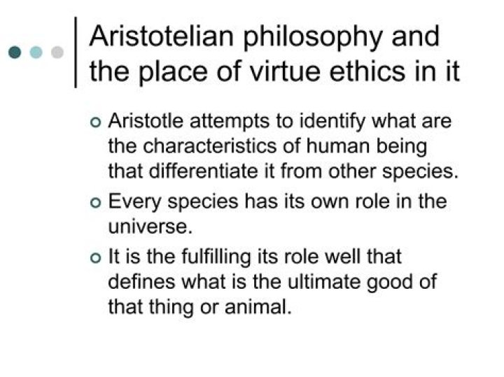 Which of the following is the focus of aristotelian virtue ethics?