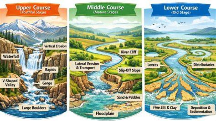 Which river stage is suitable for locating headworks?