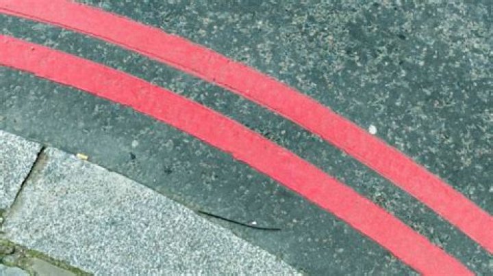 Who can park on double red lines?