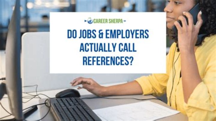 Who do employers call for references?