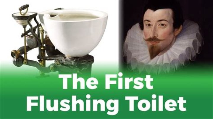 Who invented the flushing toilets?