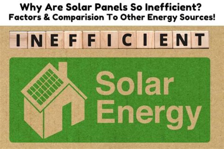Why are solar panels so inefficient?