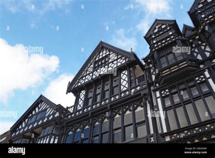 Why are there many half-timbered buildings in northwich?