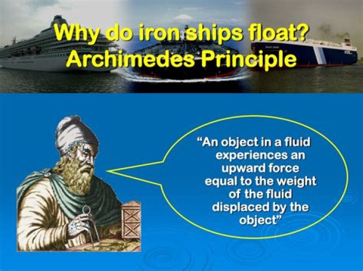 Why do iron ships float?