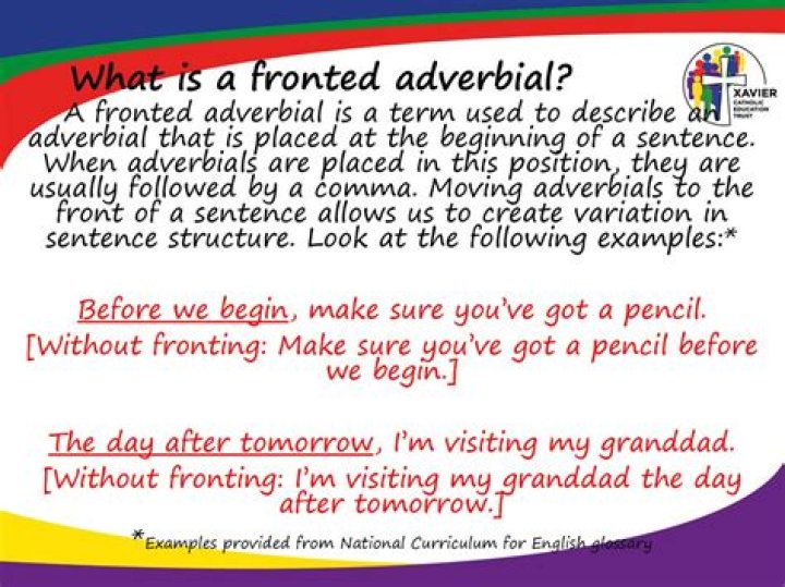 Why do we use fronted adverbials?